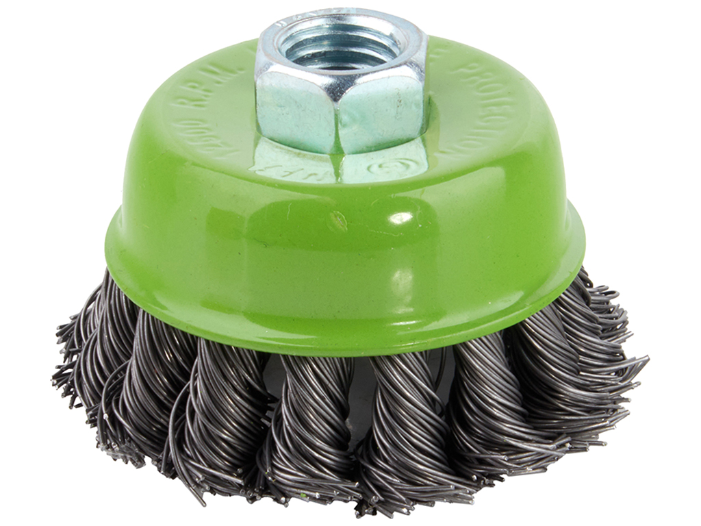 Щетка торцевая Alloid, пучки крученой проволоки, 65мм, М14х2