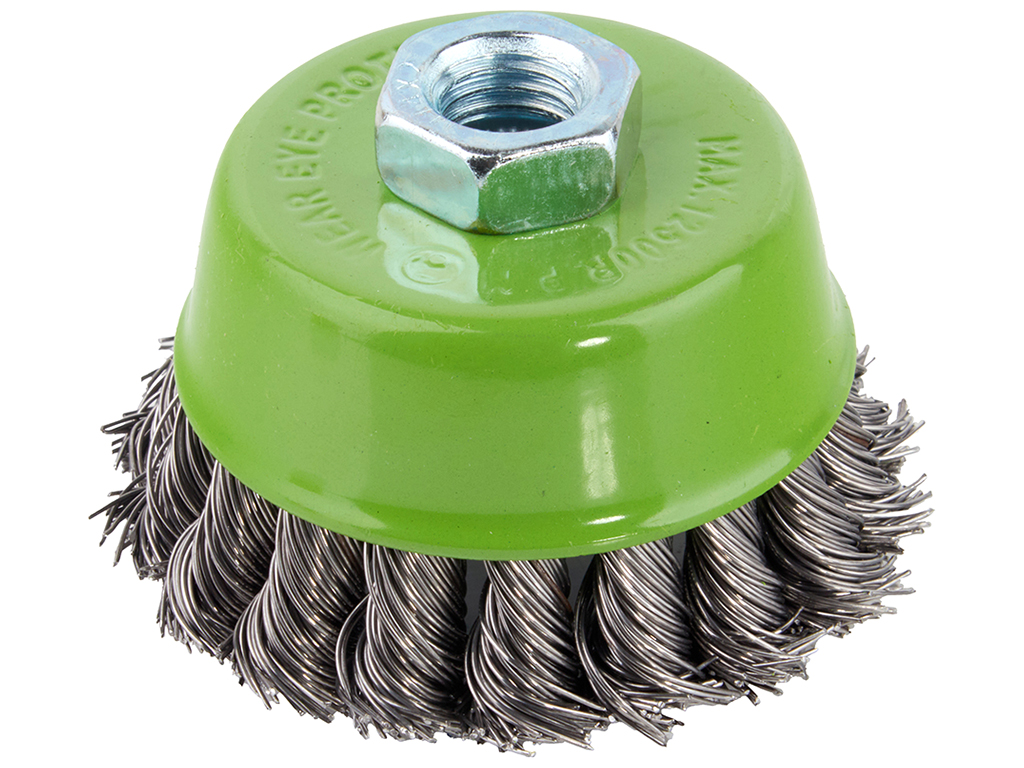 Щетка торцевая Alloid, пучки крученой проволоки, 75мм, М14х2
