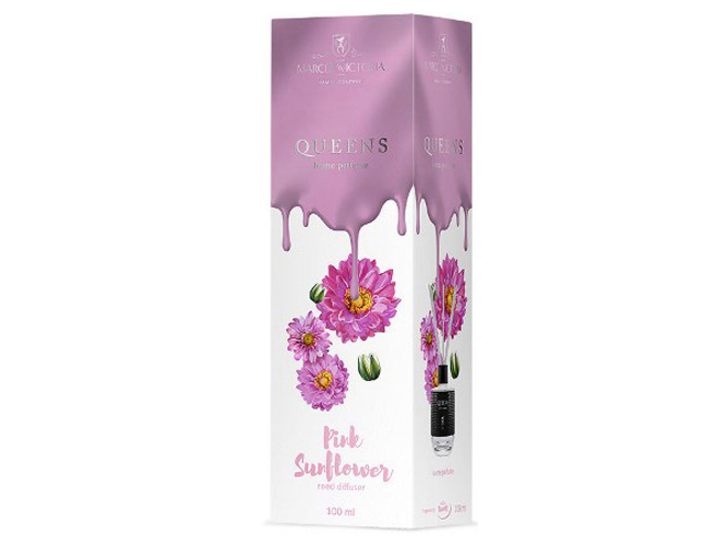 Ароматизатор жидкий для дома и офиса Tasotti Car&Home Queens White Pink Sunflower, 100мл