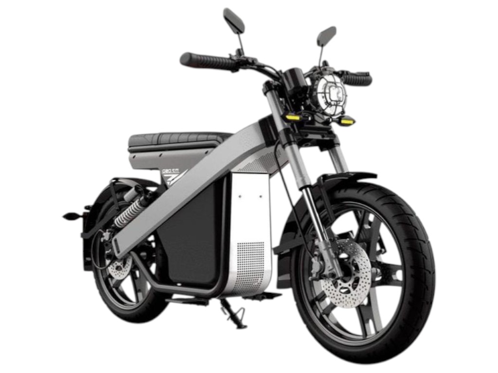 Электроскутер HM-6, 3000Вт, 60v 50ah, 17-дюймовые колеса, цвет черный с серым