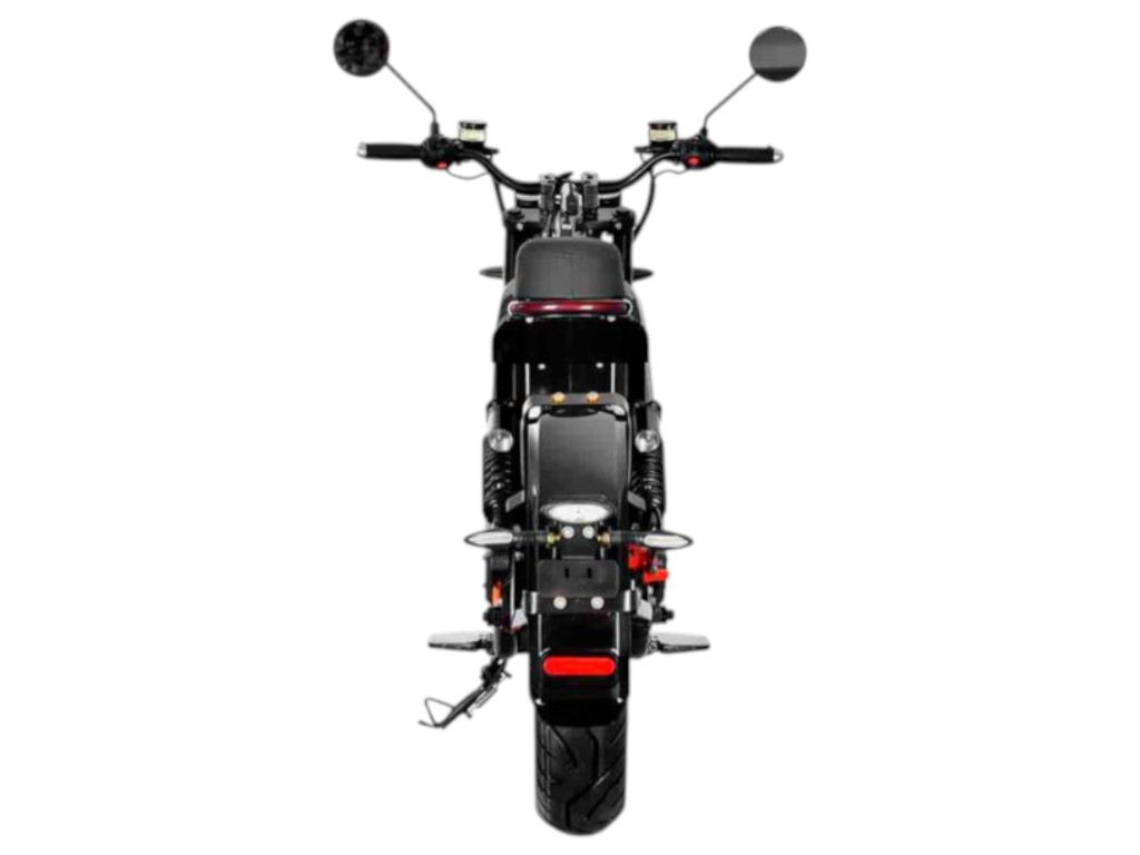 Электроскутер HM-6, 3000Вт, 60v 50ah, 17-дюймовые колеса, цвет черный с серым