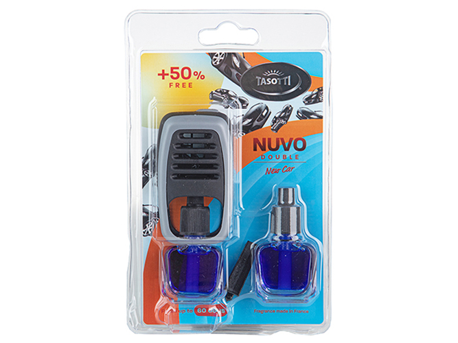 Ароматизатор на дефлектор Nuvo Double Blister New Car із запаскою, 8мл