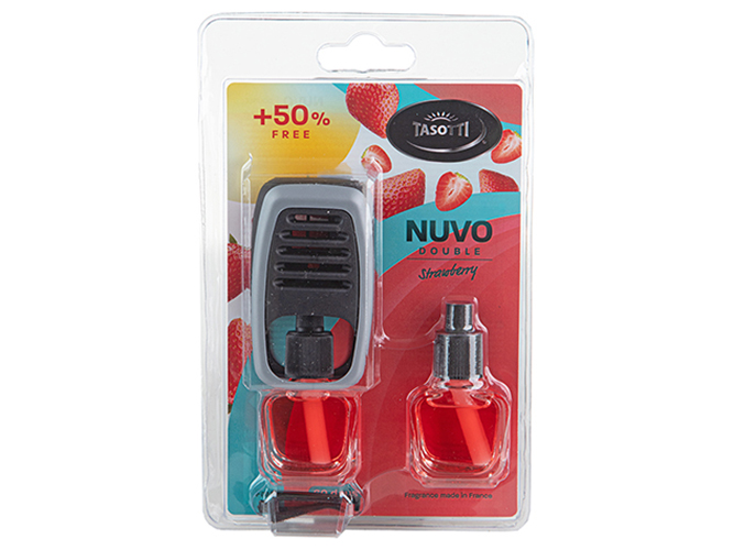 Ароматизатор на дефлектор Nuvo Double Blister Strawberry с запаской, 8мл