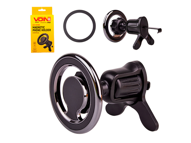 Держатель для телефона VOIN, магнитный, на дефлектор, чёрный (UHV-2679BK)