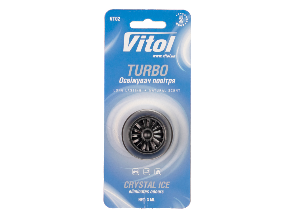 Освежитель воздуха Vitol Turbo Crystal Ice, турбо-аэрозоль