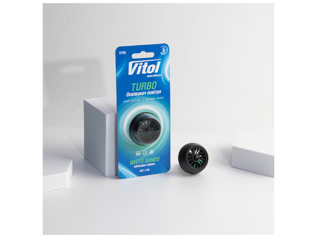 Освежитель воздуха Vitol Turbo White Sands