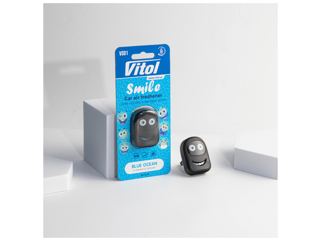 Освежитель воздуха Vitol Smile Blue Ocean, 4мл