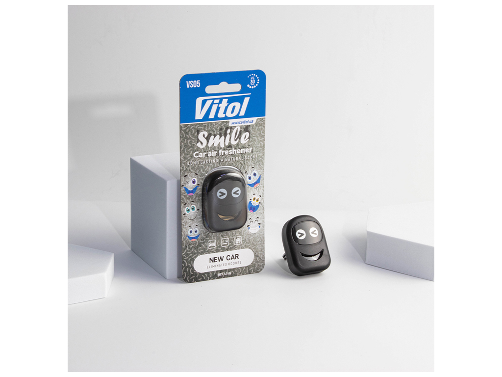 Освежитель воздуха Vitol Smile New Car, 4мл