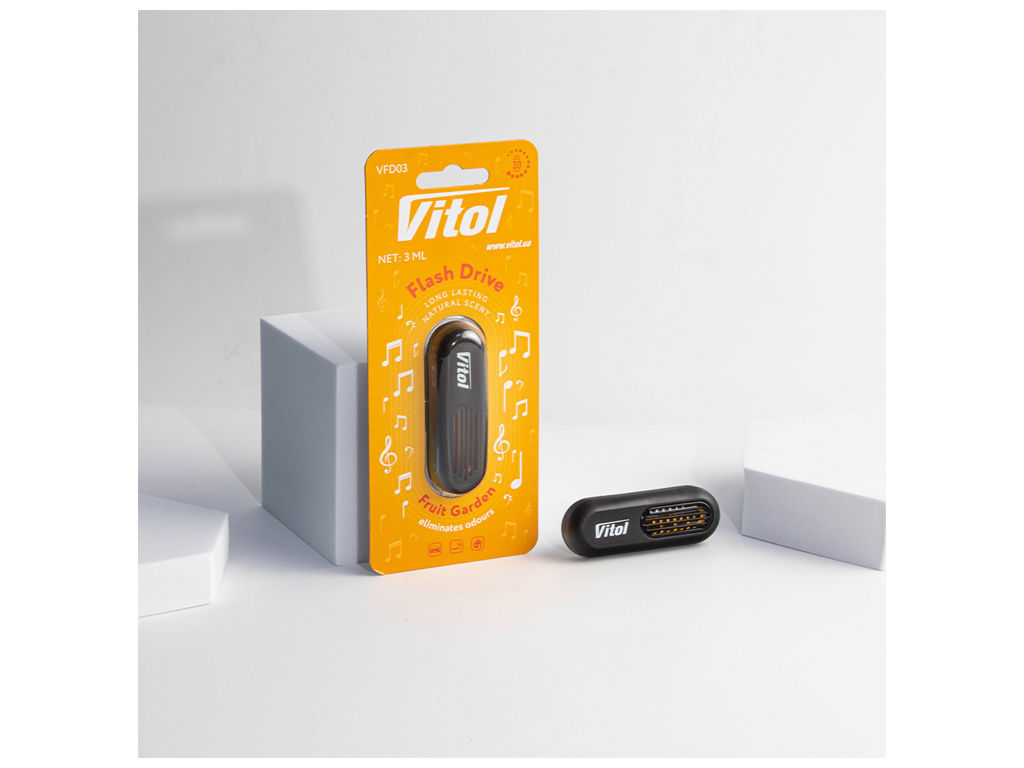 Освежитель воздуха Vitol Flash Drive Fruit Garden, флеш-дизайн