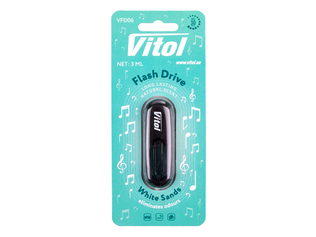 Освежитель воздуха Vitol Flash Drive White Sands, флеш-дизайн