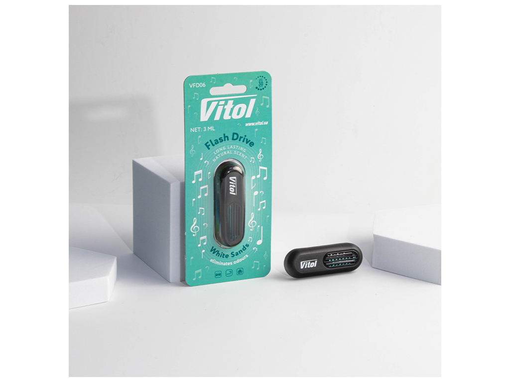 Освежитель воздуха Vitol Flash Drive White Sands, флеш-дизайн