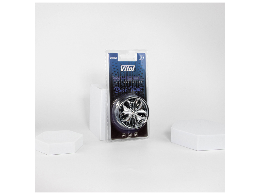Освежитель воздуха Vitol Wheel Black Night, ароматизированные гранулы