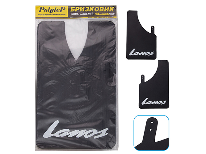 Брызговики универсальные резиновые Sport Master XL 230х375 LANOS, 2шт