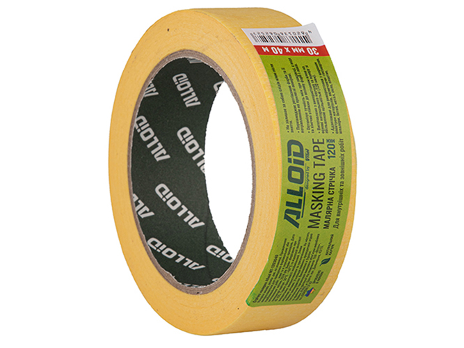 Лента малярная 30ммх40м, 120мкм Alloid (MT-1203040)