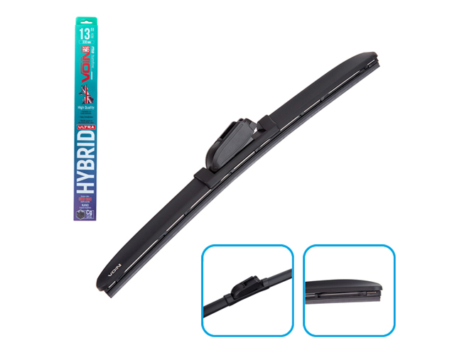 Щетки стеклоочистителя гибридные VOIN, 13"-330мм (TPX6M-13") HYBRID Ultra, 1 адаптер