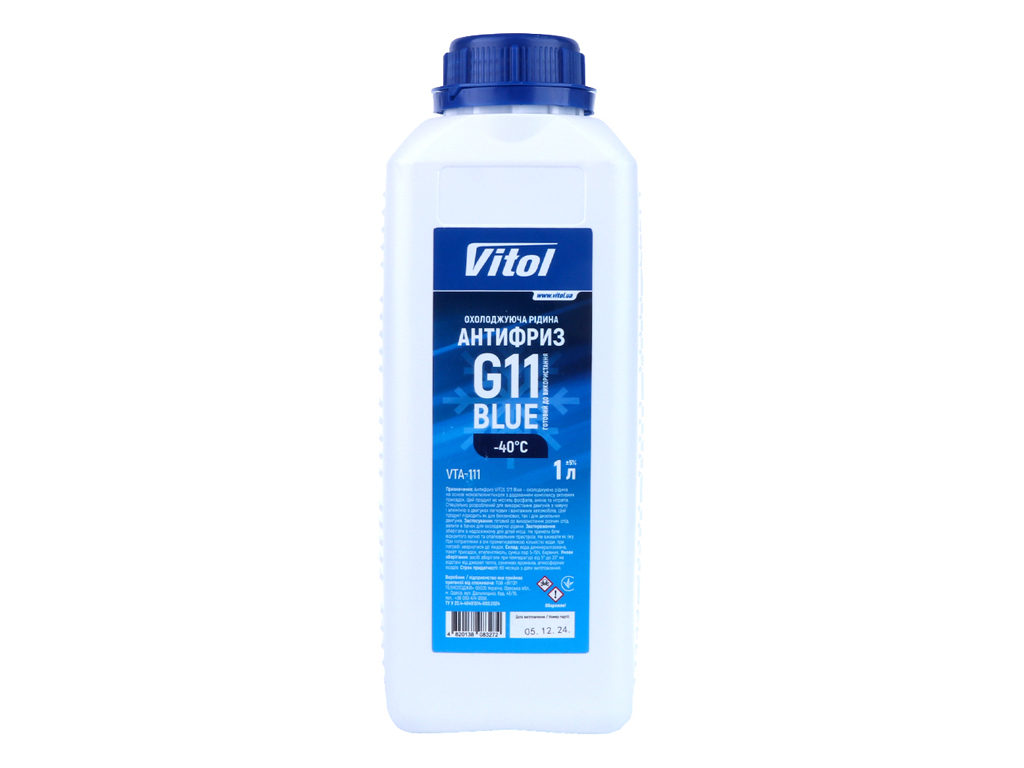 Антифриз VITOL G11 Blue, 1л