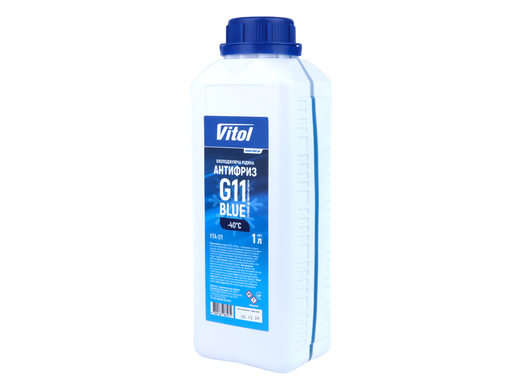 Антифриз VITOL G11 Blue, 1л