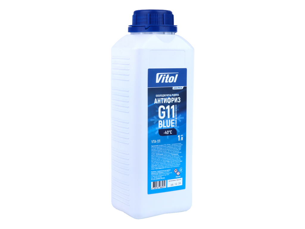 Антифриз VITOL G11 Blue, 1л