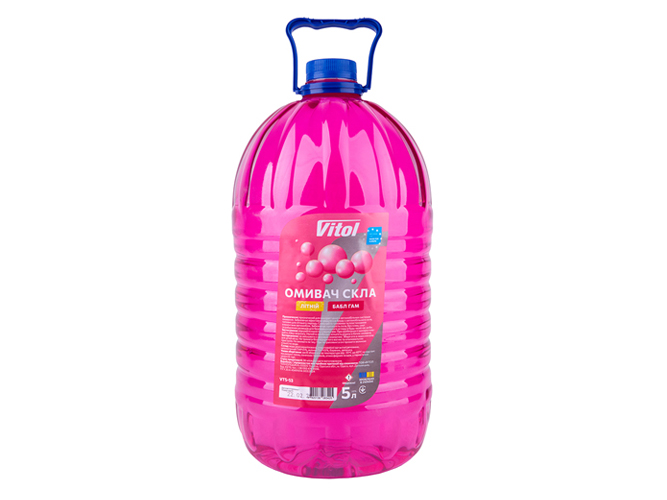 Омивач скла літній VITOL Бабл Гам, 5л