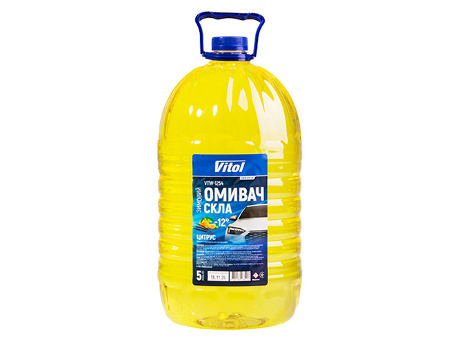 Омыватель стекла зимний VITOL -12, Цитрус, 5л