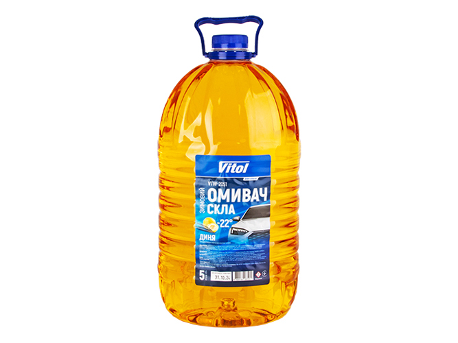 Омыватель стекла зимний VITOL -22, Дыня, 5л