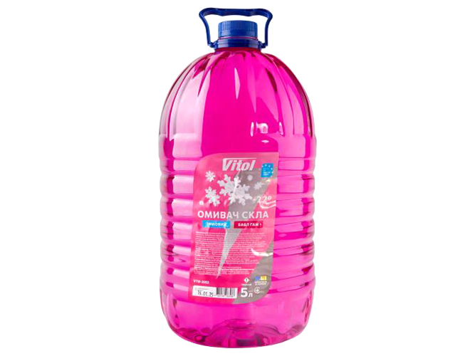 Омыватель стекла зимний Vitol, -22, Бабл Гамм, 5л (VTW-2053)
