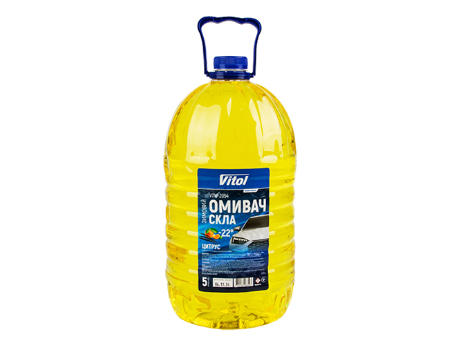Омыватель стекла зимний VITOL -22, Цитрус, 5л