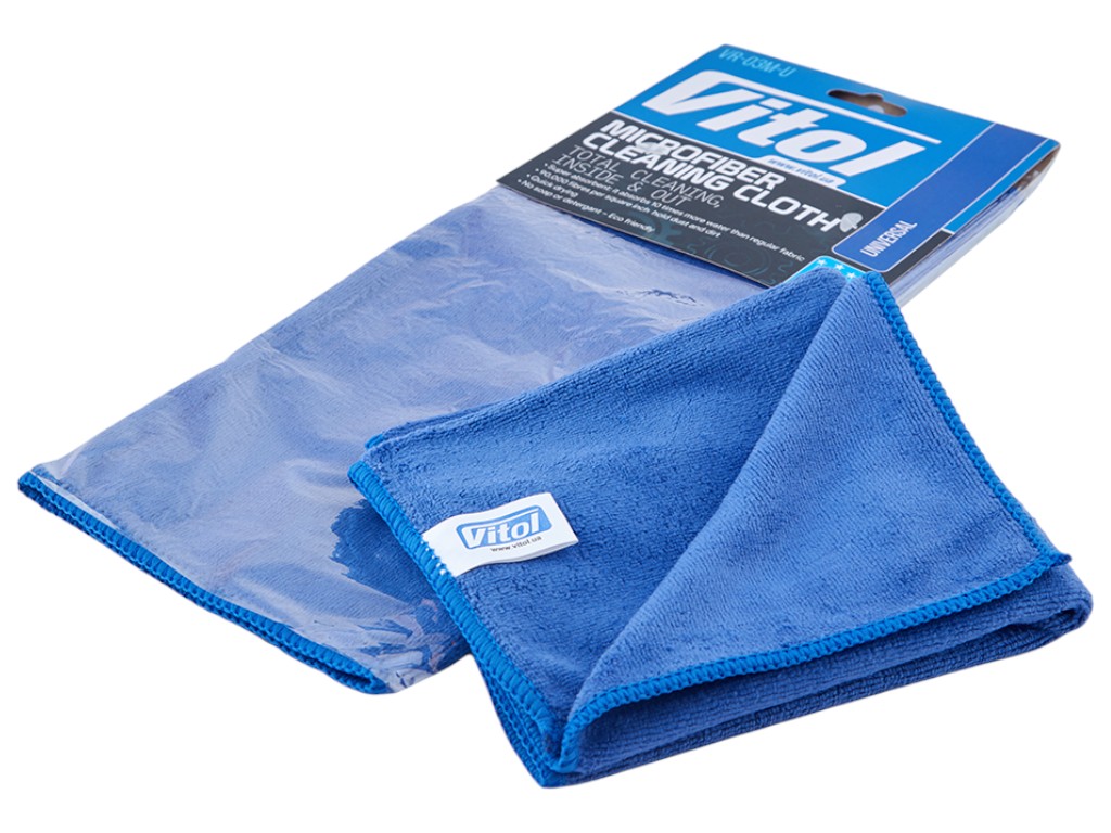 Набор для ухода за стеклами Vitol, очиститель, антидождь, салфетки из микрофибры, косметичка