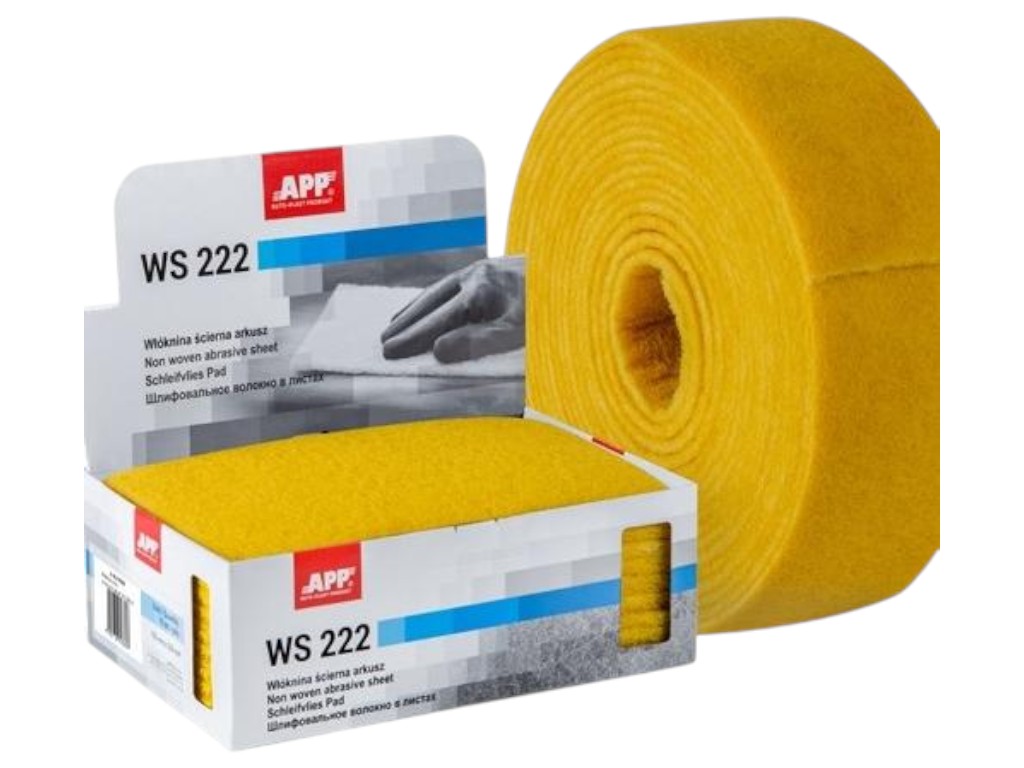 Скотч-брайт App wsr 222, 100 мм × 10 м, мікрозернистий, колір золотий