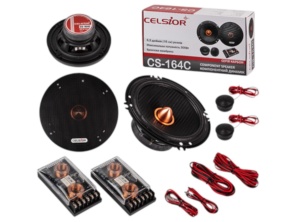 Динамики Celsior cs-164c, серия grey, 6,5 дюйма (16,5 см)