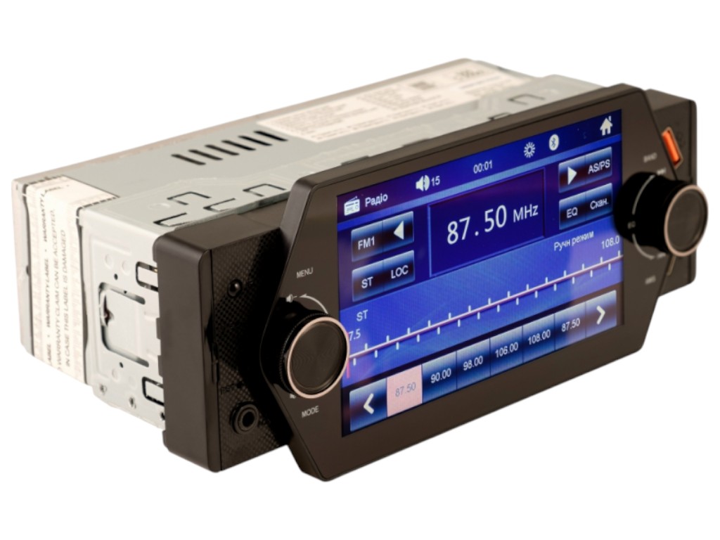 Автомагнитола Celsior CSW-500MT, USB, SD, AUX, Bluetooth, сенсорный 5 дюймовый дисплей, цвет черный