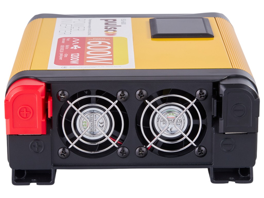 Преобразователь напряжения Pulso ISU-60012V-220V/600WLCD/USB-5VDC2.0A, синусоидная волна, клеммы