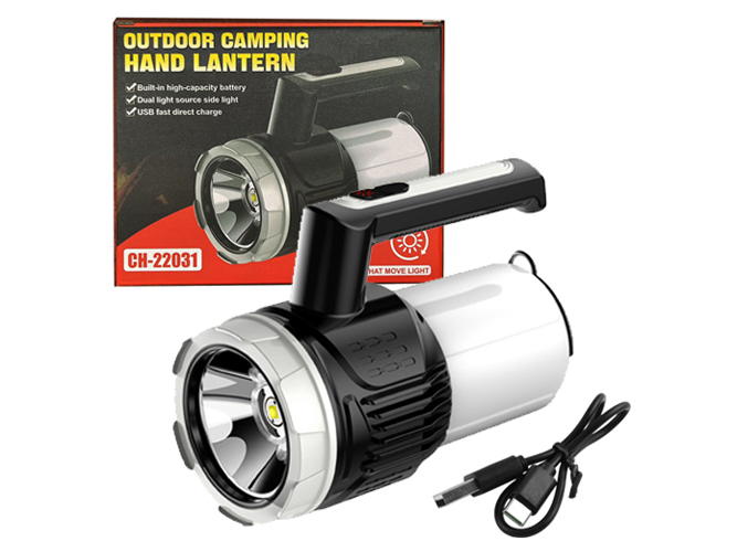 Фонарь переносной CH-22031-XPG+LED, белый+жёлтый, Li-Ion, зарядка Type-C, Box