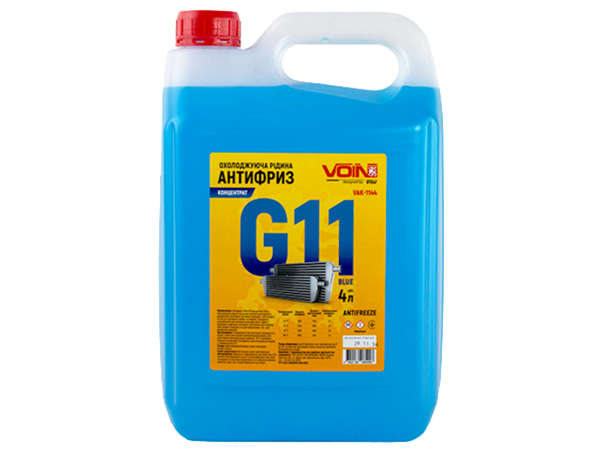 Антифриз Voin G11, концентрат Blue, 4л