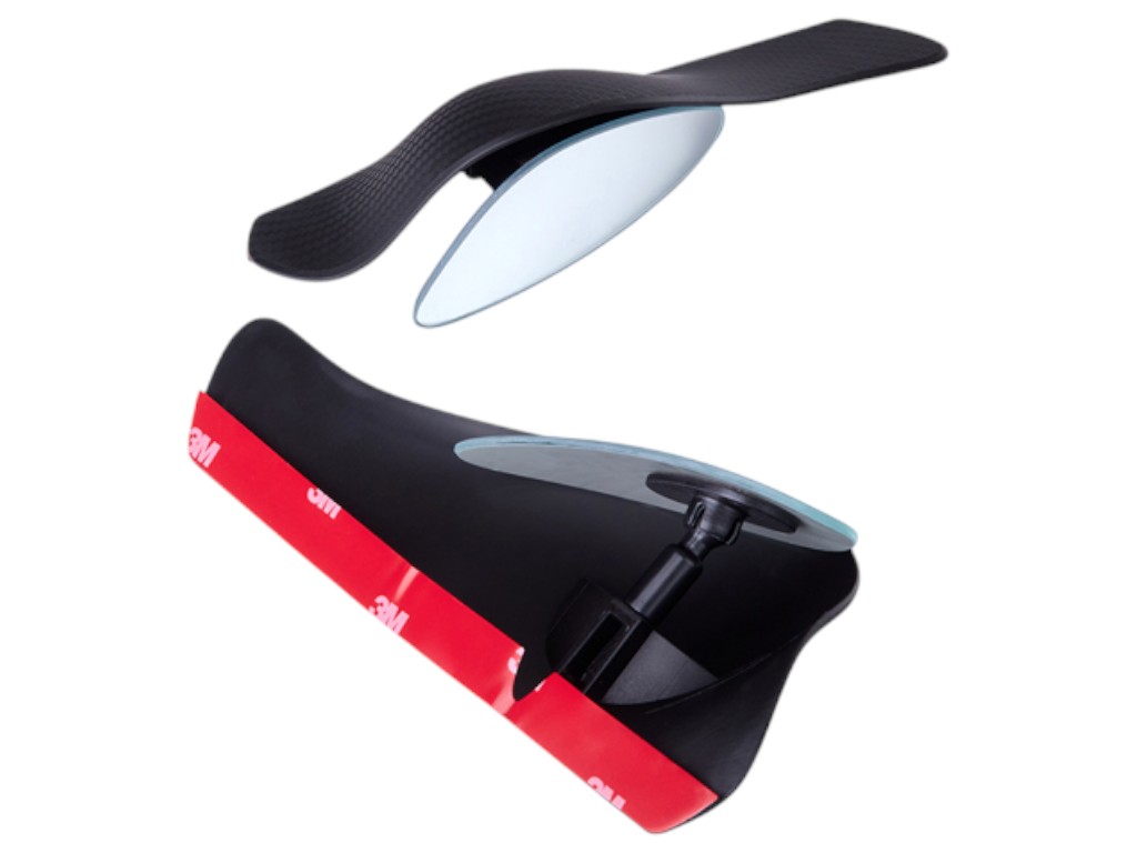 Дзеркало мертва зона, кріплення скотч, аеродинамічна форма, пластик, дзеркальне скло, 2шт