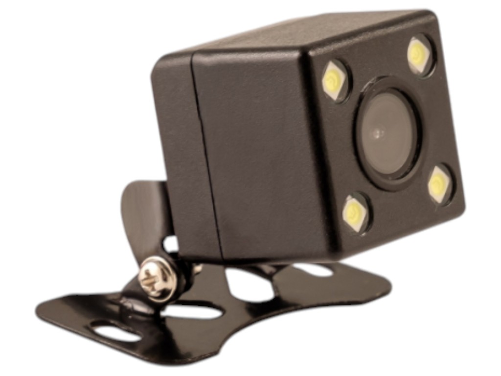 Камера заднего вида, универсальная, 420ТВЛ, 120°, крепление бабочка, подсветка 4 LED, цвет черный