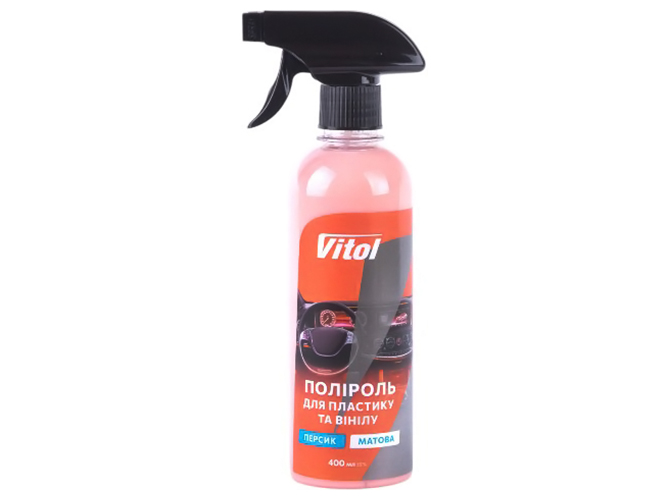 Полироль для пластика и винила Vitol, матовая, 400мл