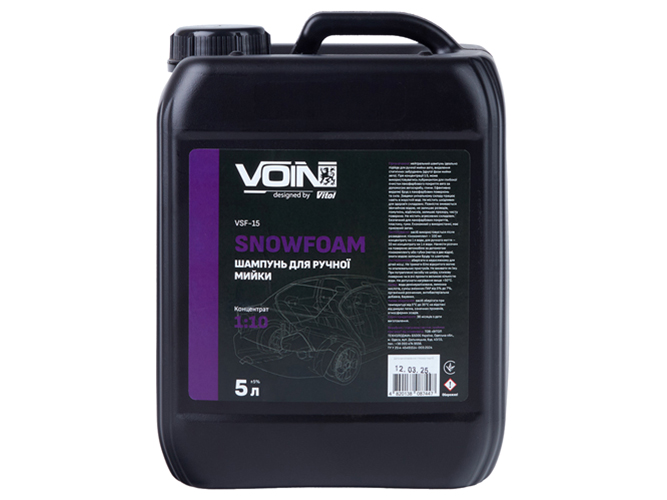 Шампунь для ручной мойки (2а фаза) Voin SnowFoam, 1:10, 5л