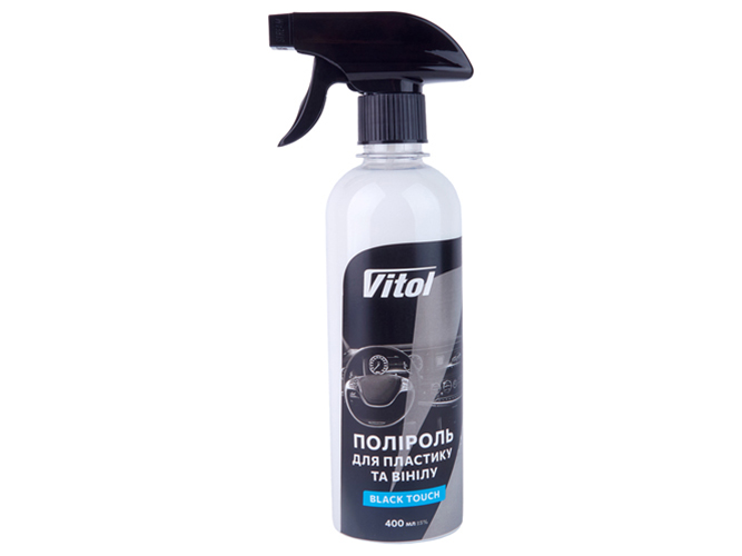 Полироль для пластика и винила Vitol Black Touch, 400мл