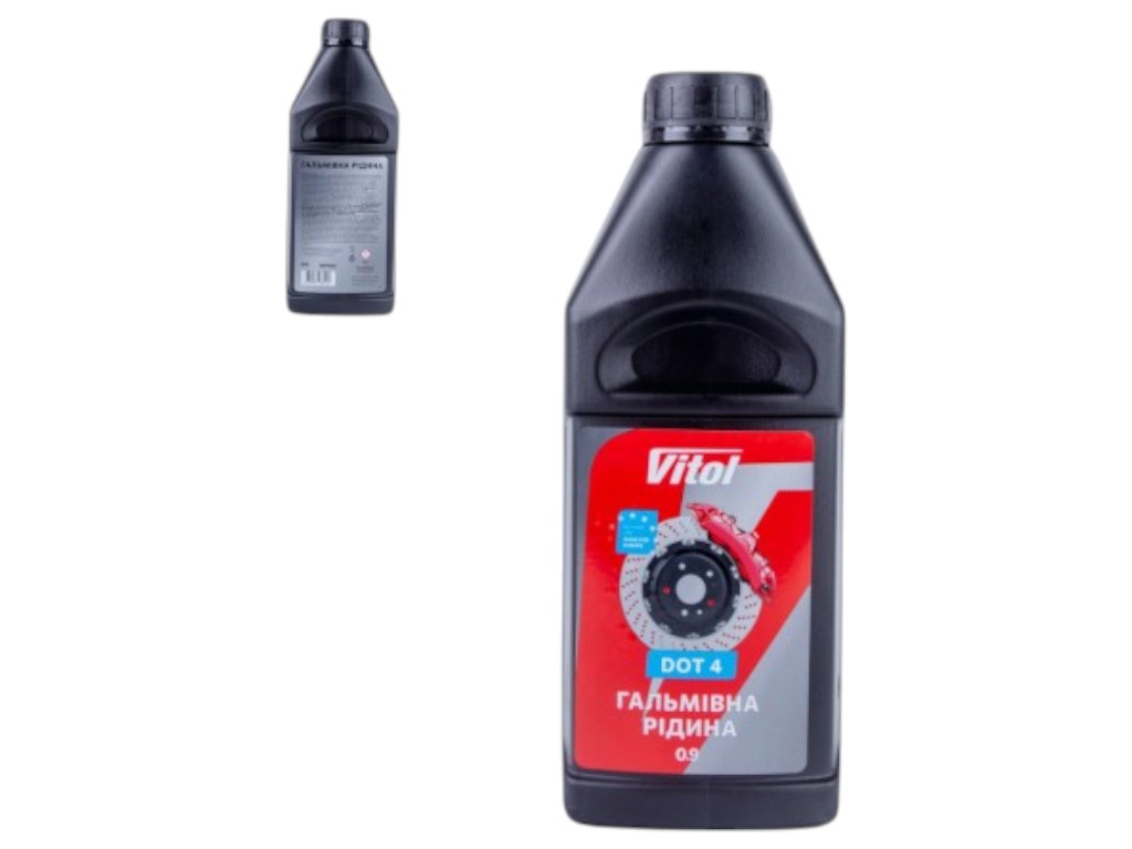 Тормозная жидкость Vitol dot-4, 900мл