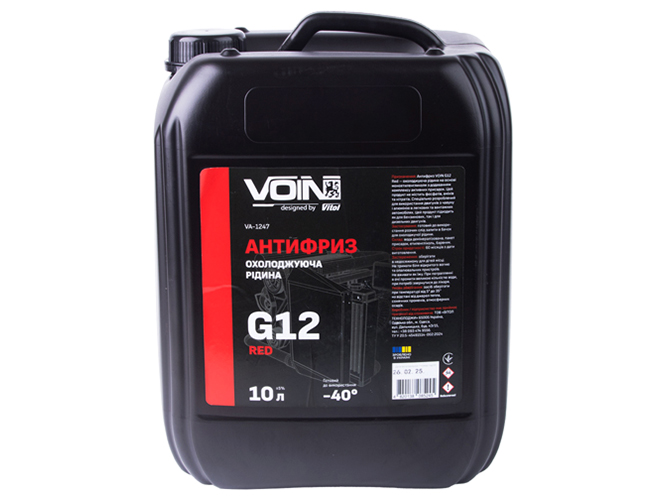 Антифриз Voin G12 Red, 10л