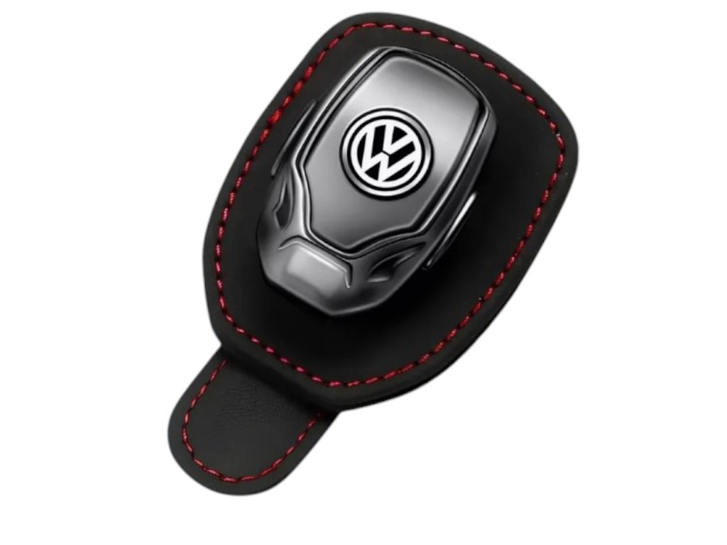 Держатель для очков и банковских карт Volkswagen, кожа, цвет чёрный