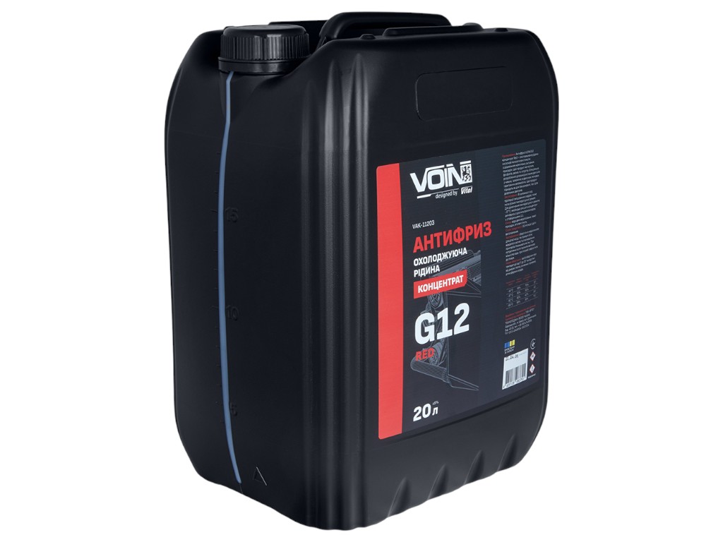 Антифриз Voin G12, концентрат, 20л, цвет красный