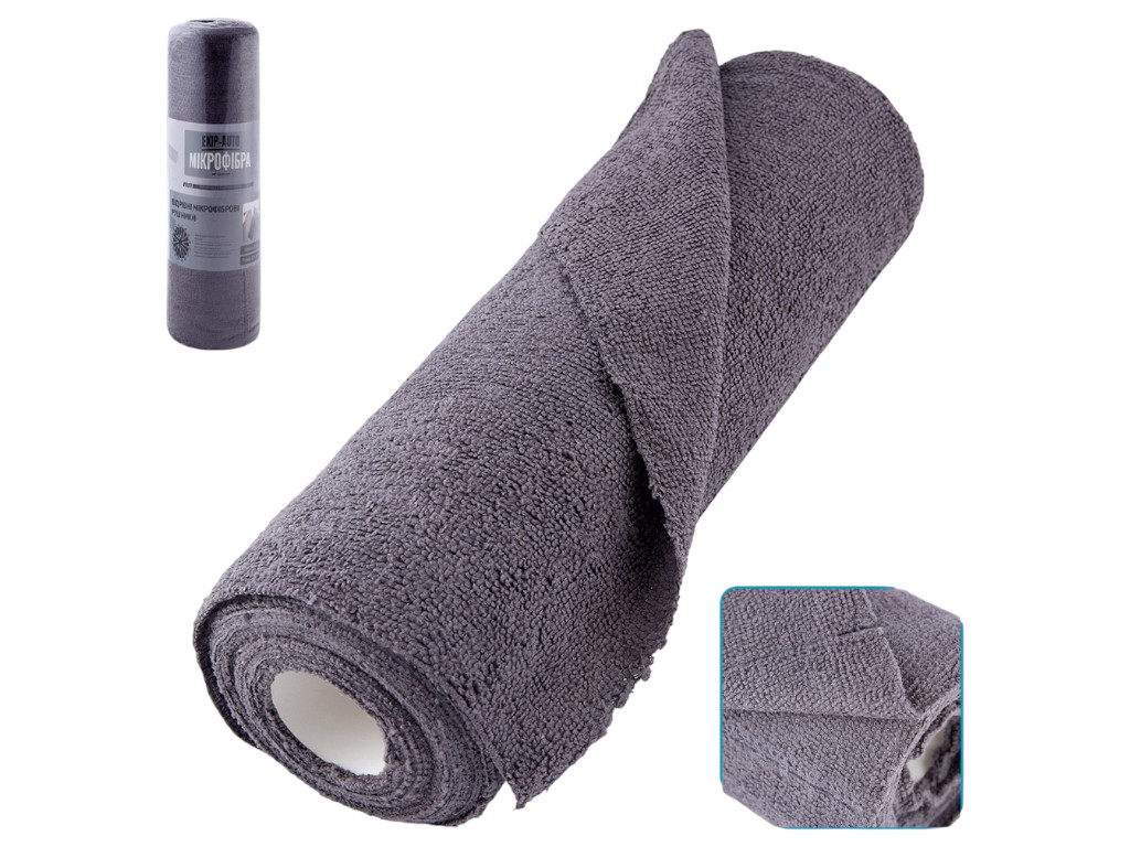 Серветки для прибирання, в рулоні, мікрофібра, 30x30см (ціна за рулон)