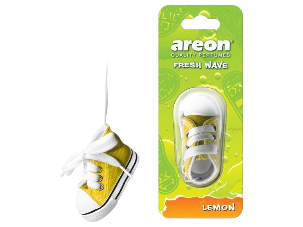 Освіжувач повітря Areon Fresh Wave Lemon, аромат лимон, стильний формат кед, підвіска, 31г