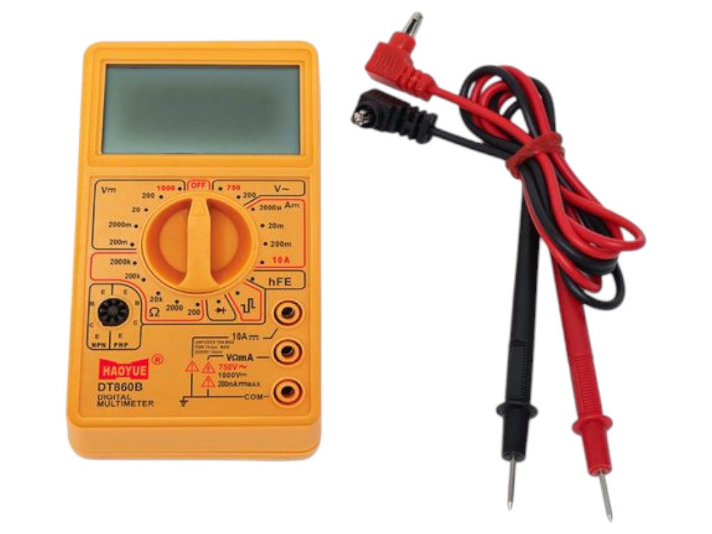 Мультиметр Haoyue DT860B, 700B, цифровий, РК-дисплей, щупи, пластик