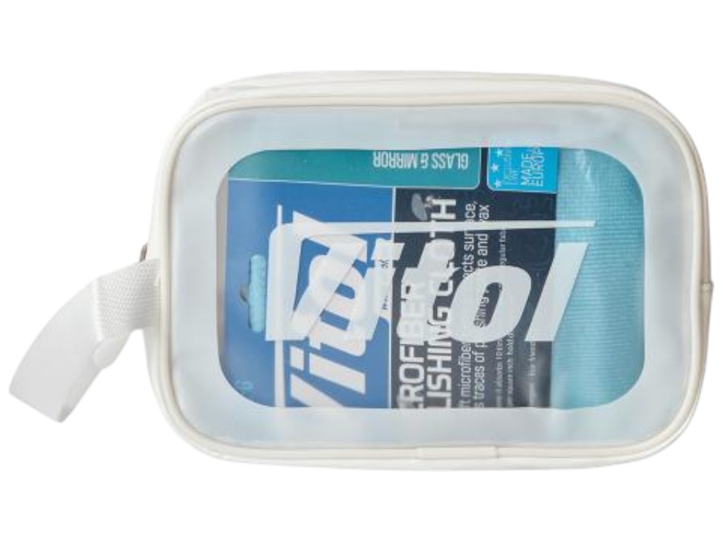 Набір Vitol Winter Limited Edition, ароматизатор, очищення скла, серветки, скребок, косметичка