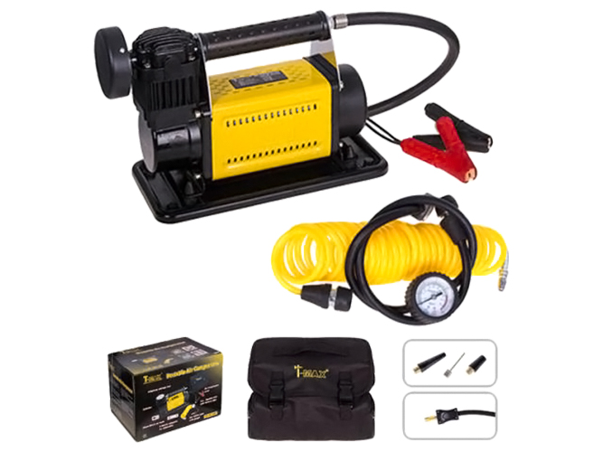 Компрессор "T-max" 30A 150psi 72л min клеммы, шланг