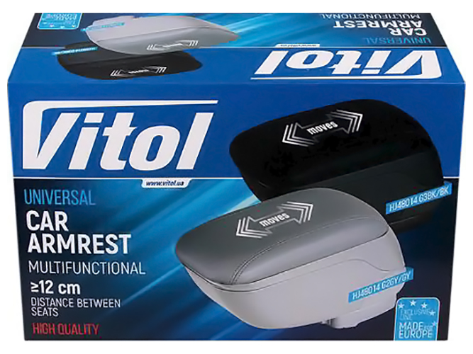 Подлокотник Vitol, HJ48014/G2, серый