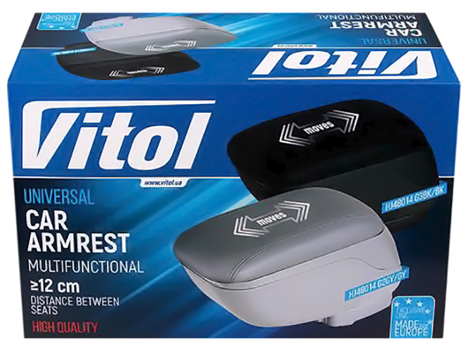 Подлокотник Vitol, HJ48014/G3, черный
